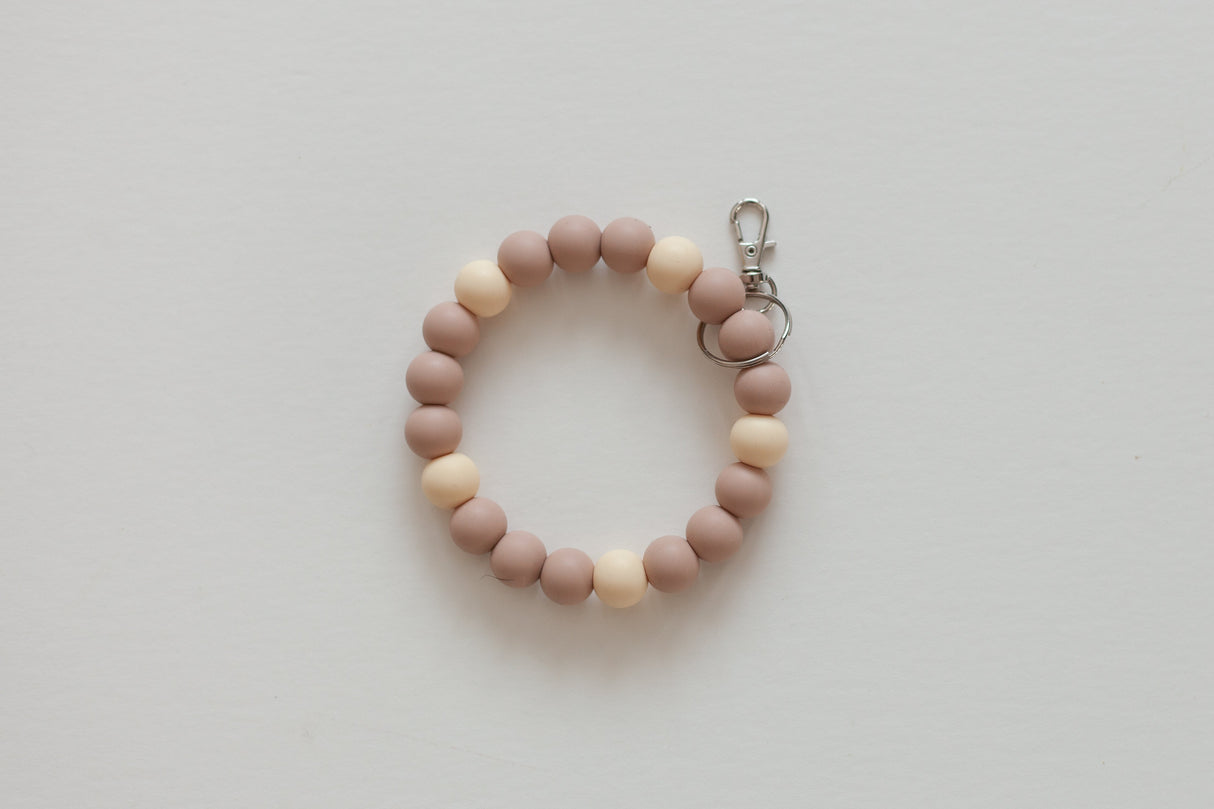 Tan Succulent Wristlet