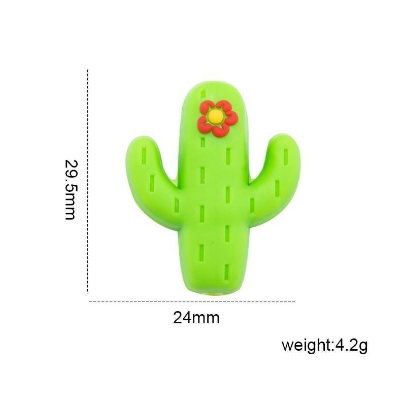 5PCS/SET Silicone Animal Beads BPA Free Baby Teething Beads Toy For Pacifier Clips New Born Silicone Rodent Tiny Rod Baby Teether For Baby Kids