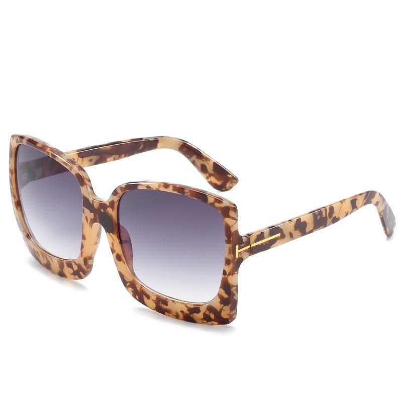 Fashion Oversized Women Square Big Frame Graduent Woman and Lady Sunglasses Brand Designer with UV400 Protection gafas de sol mujer