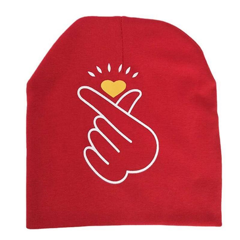 Modern Baby Hat Cute Ear Cotton Girls Cap Scarf Infant Hats Finger love Kids Boys Knitted Cap Winter hat I love mama/pap Cap