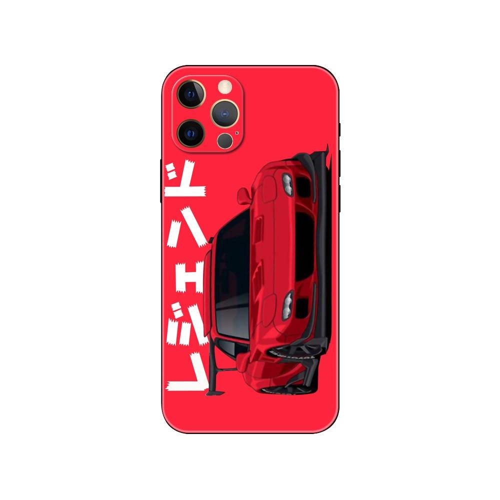 Black Phone Case Mask for iphone 5 5s se 2020 6 6s 7 8 plus x 10 XR XS 11 12 mini pro MAX Back Cover Sports Car Transparent Phone Case Silicone Back Cover For iPhone