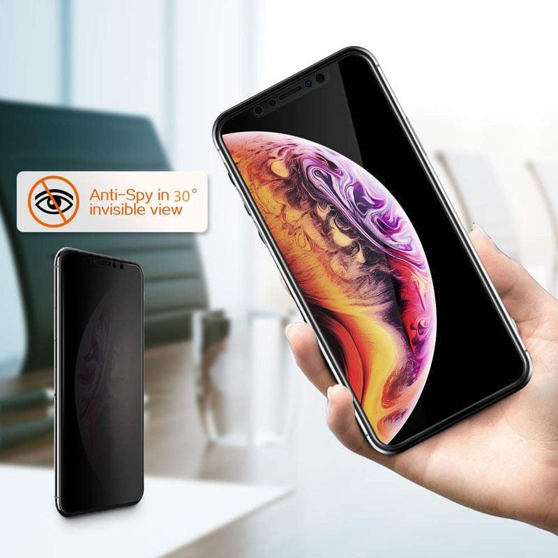 3Pcs Full Cover Black Edge Anti-spy Tempered Glass Private Screen Protector For iPhone 14 13 12 11 Pro MAX X XS Max XR 7 8 Plus Tempered Glass Full Glue Edge to Edge scratchproof Guard Screen Guard for iPhone