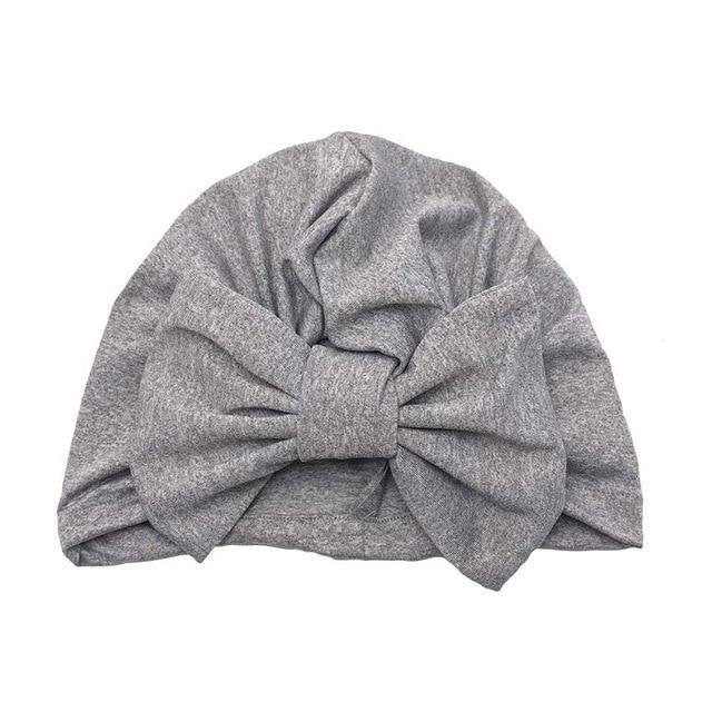 Luxury Modern Baby Headband Hat Bowknot Print Cotton Stretchy Turban Headband Infant Head Wrap Beanie Hat For Babies and Kids