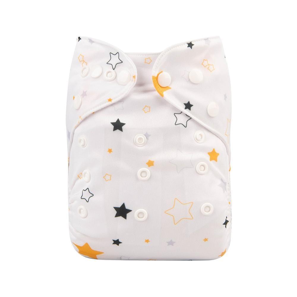 Baby One Size Fits All Reusable Baby Cloth Diaper with Microfiber Insert Diaper For Baby Boys and Baby Girls In Modern New Printed Design