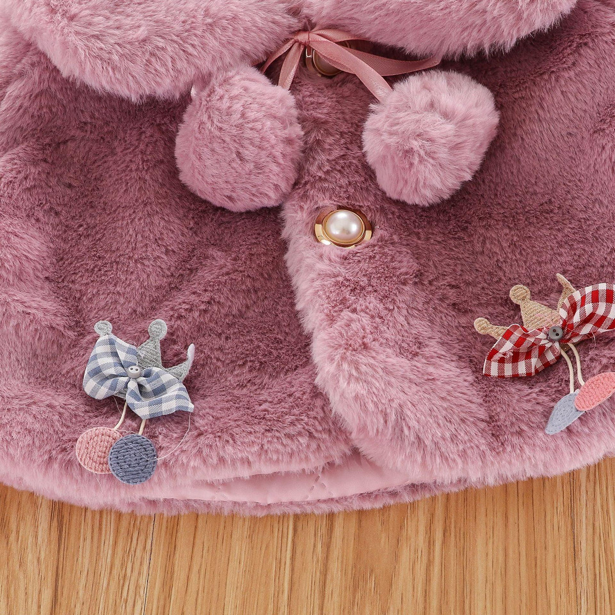 New Luxury Baby Warm Cute Princess Fur Cloak Jacket For Baby Girls In Elegant Winter Design