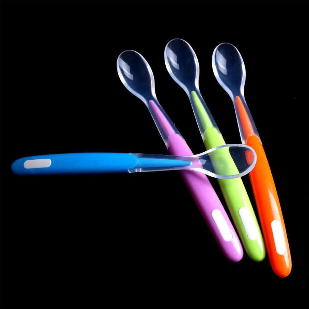 Baby Silicone Spoon Newborn Water Feeding Training Spoon Baby Feeding Soft Soup Feeding Dishes Tableware Perfect For Childs