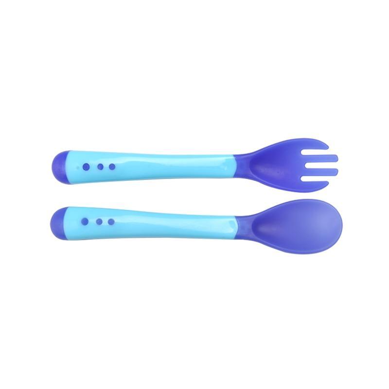 Unique Spoon and Fork Set For Newborn Baby Eating Training Easy To Hold for Feeding Food Children Flatware Feeding Forks
