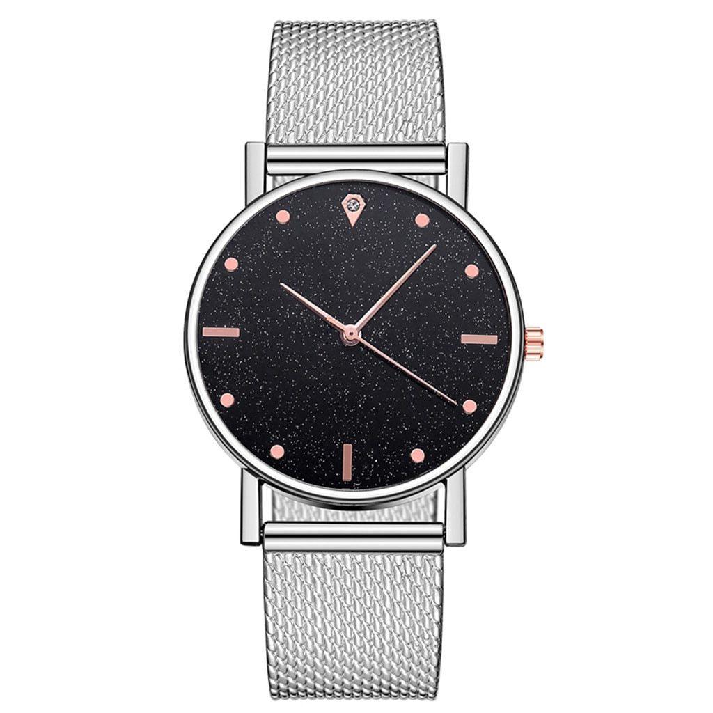 Cusual Ladies Watch Romantic Starry Sky Dial Women's Quartz Fashion Wristwatch For Women and Girls