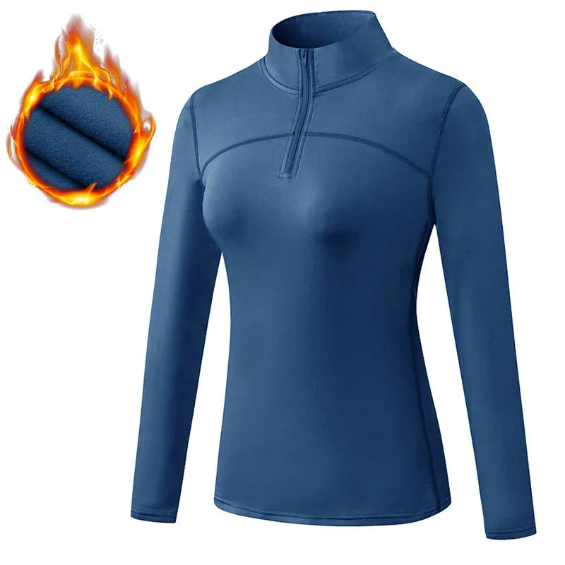 Breathable Moisture Wicking Sports Top with Zipper