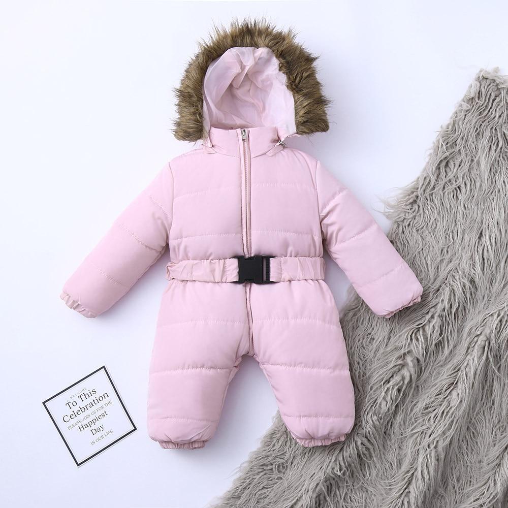 Winter Clothes For Infant Baby Hooded Warm Thick Snowsuit Jumpsuit Romper for Boys and Girls Style