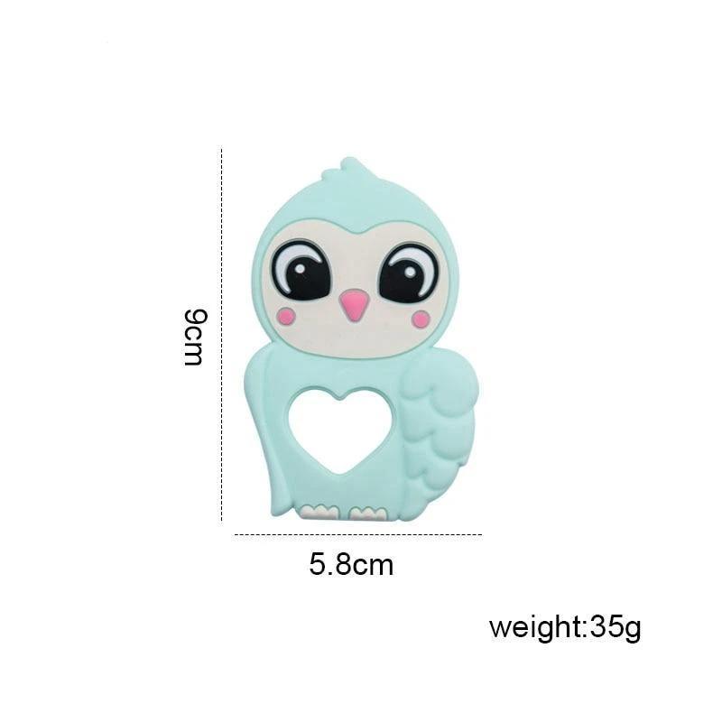 Silicone Baby Teether Toddler Toy, Stroller Accessories For Pacifier Chain Owl Food Grade Toys Baby Teether