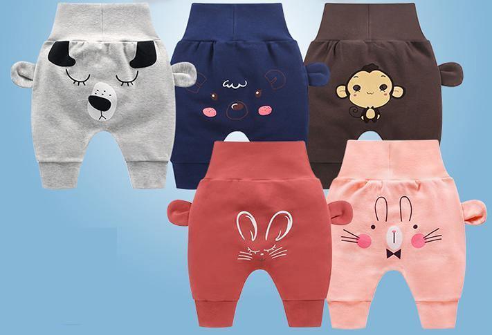 New Baby Fashion Long Pants Cartoon Animal Printing Baby Trousers Kid Wear Baby Pants For Kids