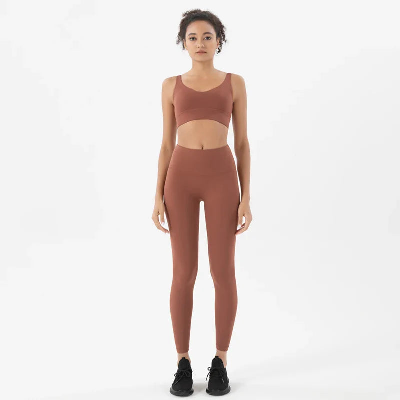 Sportswear Yoga Sets Leggings, & Crop Tops