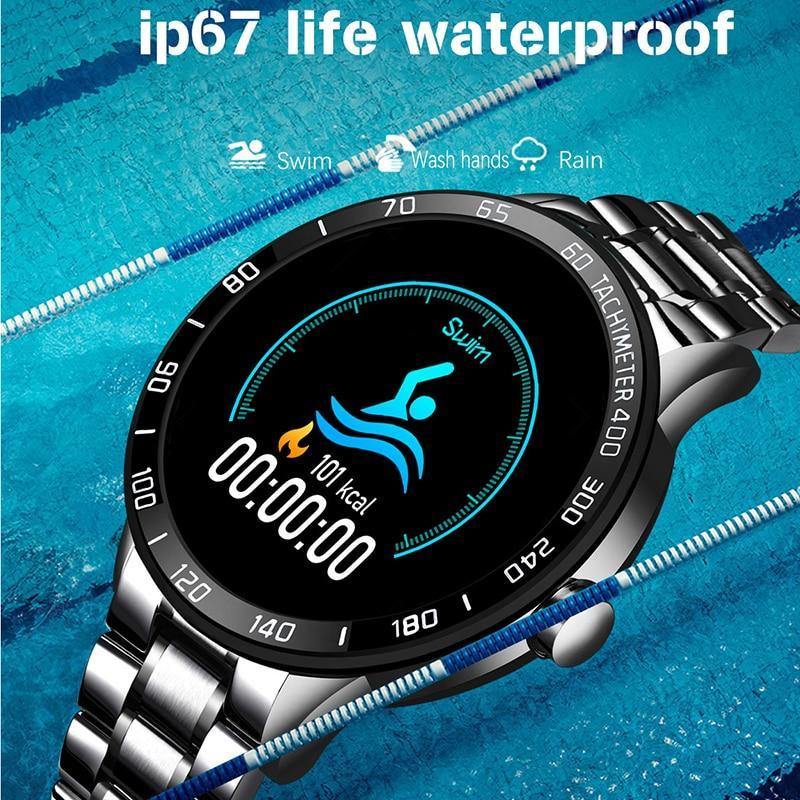 Smart Watch For Men With LED Screen and Heart Rate Monitor Blood Pressure Fitness tracker Sport waterproof Smartwatch