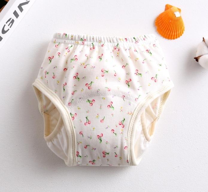 8-layer Pants Baby Diapers Reusable Training Pants Washable Cloth Diapers Waterproof Pants Nappies With Leak-proof Side