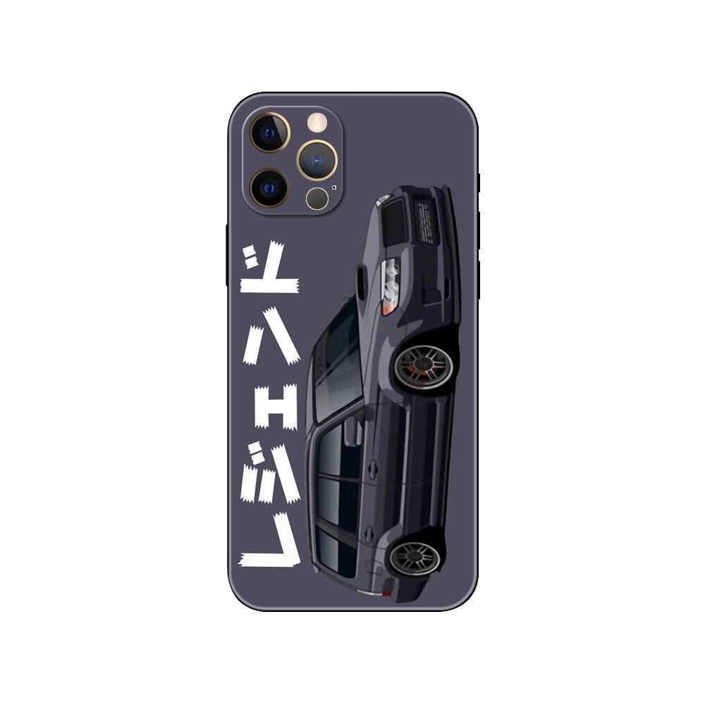 Black Phone Case Mask for iphone 5 5s se 2020 6 6s 7 8 plus x 10 XR XS 11 12 mini pro MAX Back Cover Sports Car Transparent Phone Case Silicone Back Cover For iPhone