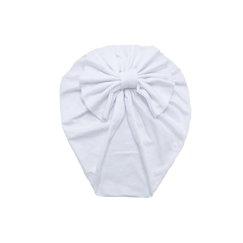 Luxury Modern Baby Headband Hat Bowknot Print Cotton Stretchy Turban Headband Infant Head Wrap Beanie Hat For Babies and Kids
