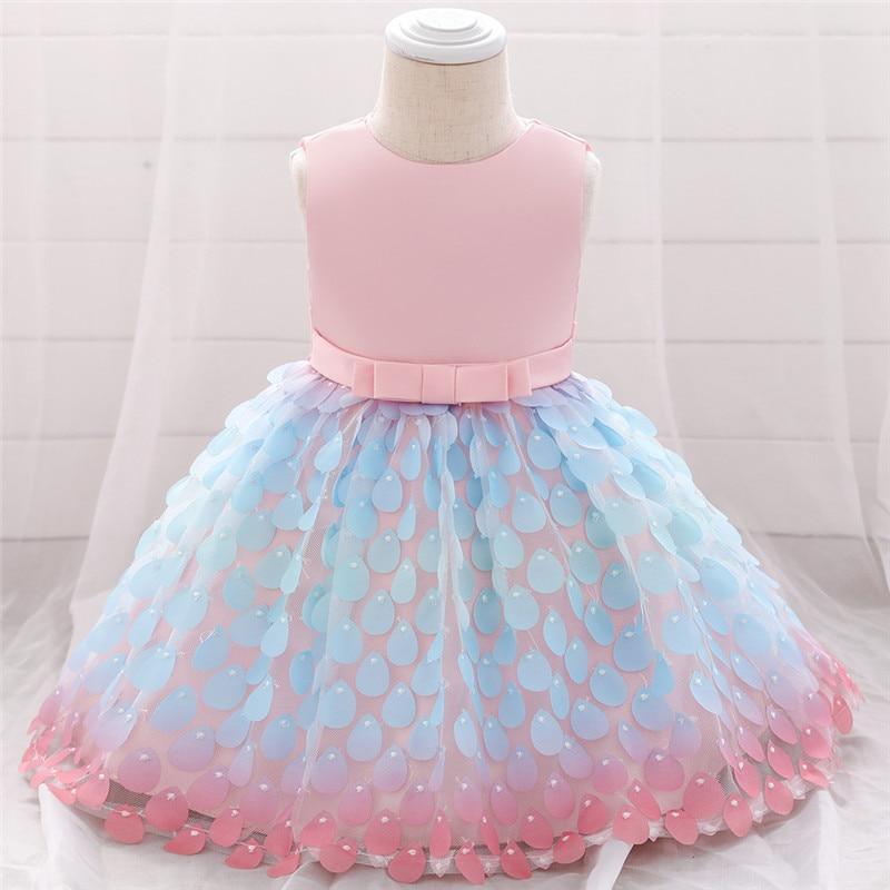 Luxury Elegant Handamde Girls Baby Dresses Lace Tulle Baptism Dresses for Party and Wedding Baby Clothing Dress