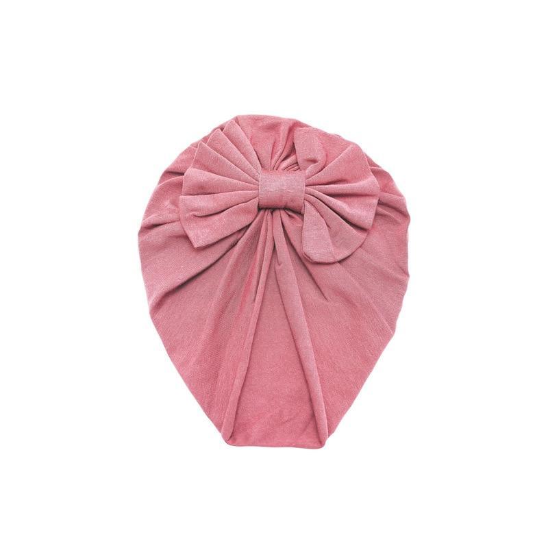 Luxury Modern Baby Headband Hat Bowknot Print Cotton Stretchy Turban Headband Infant Head Wrap Beanie Hat For Babies and Kids