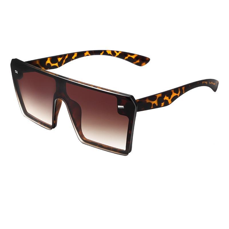NEW Top Oversized Square Modern Woman And Ladies Fashion Retro Gradient Sunglasses With Big Frame And Vintage Eyewear UV400 Protection