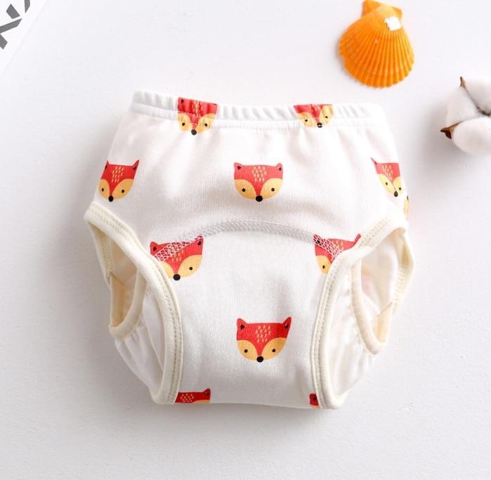8-layer Pants Baby Diapers Reusable Training Pants Washable Cloth Diapers Waterproof Pants Nappies With Leak-proof Side