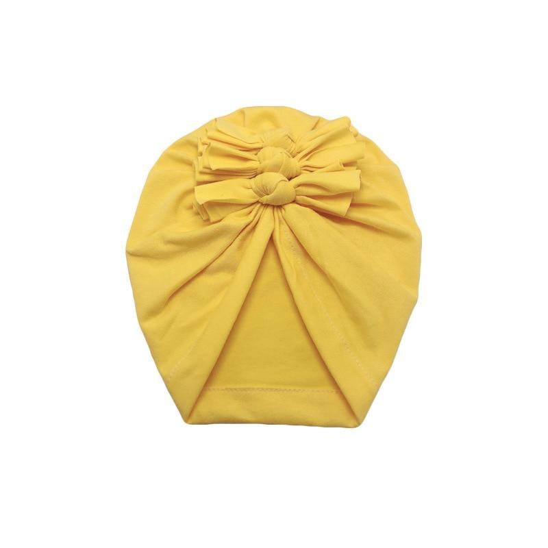Luxury Modern Baby Headband Hat Bowknot Print Cotton Stretchy Turban Headband Infant Head Wrap Beanie Hat For Babies and Kids