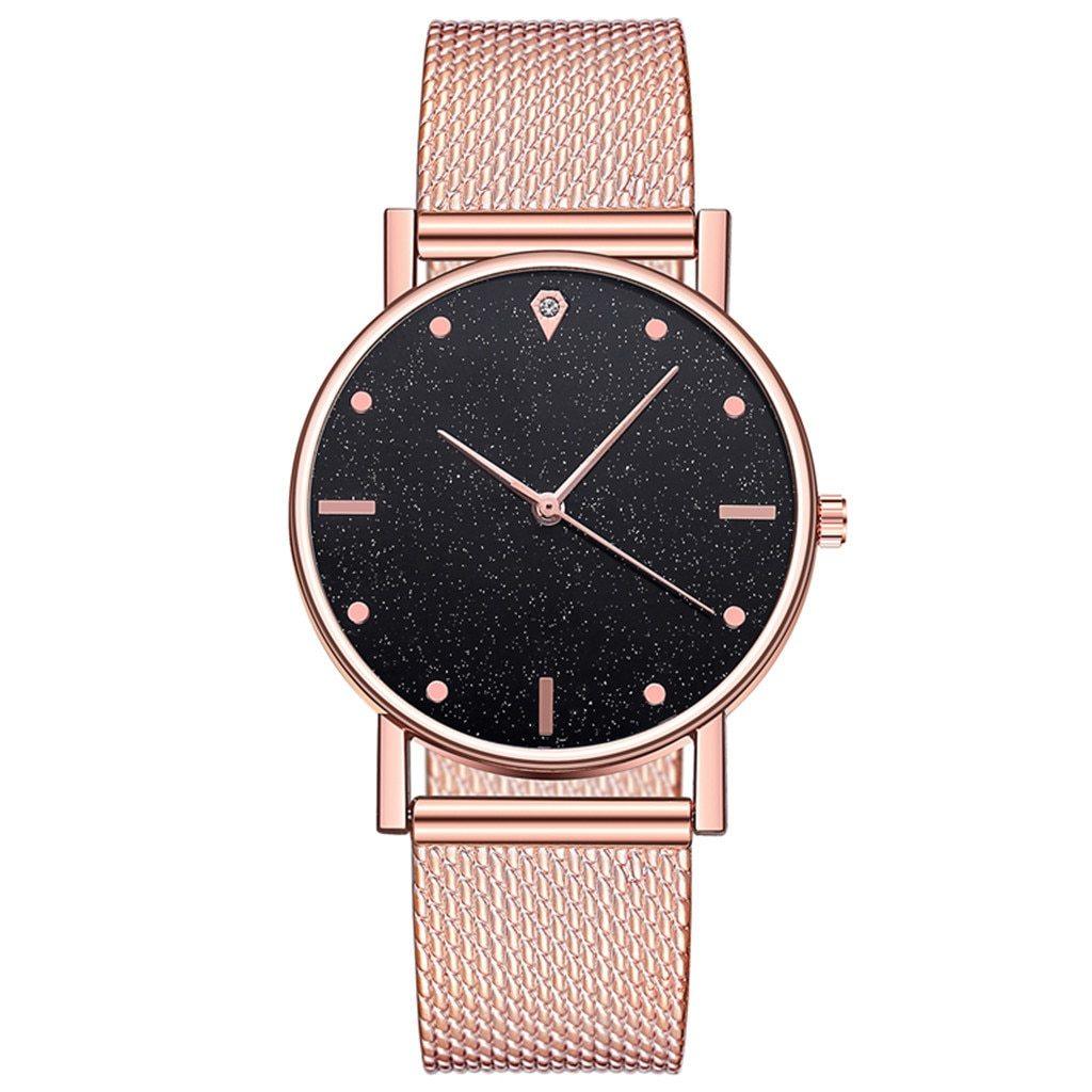 Cusual Ladies Watch Romantic Starry Sky Dial Women's Quartz Fashion Wristwatch For Women and Girls