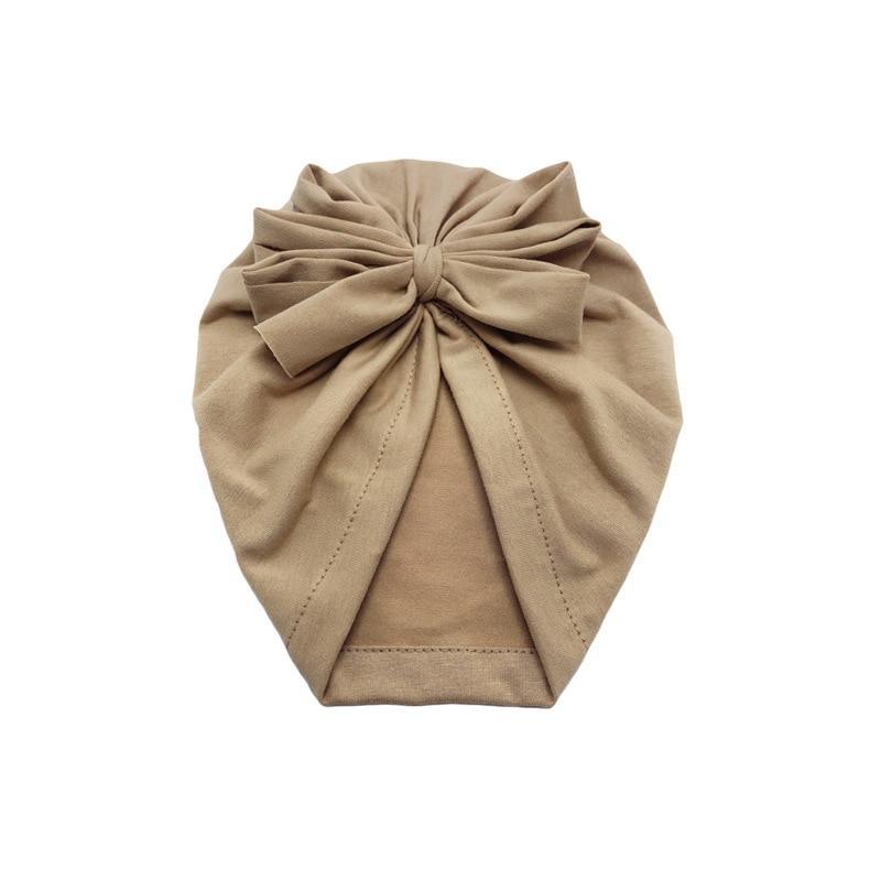 Luxury Modern Baby Headband Hat Bowknot Print Cotton Stretchy Turban Headband Infant Head Wrap Beanie Hat For Babies and Kids