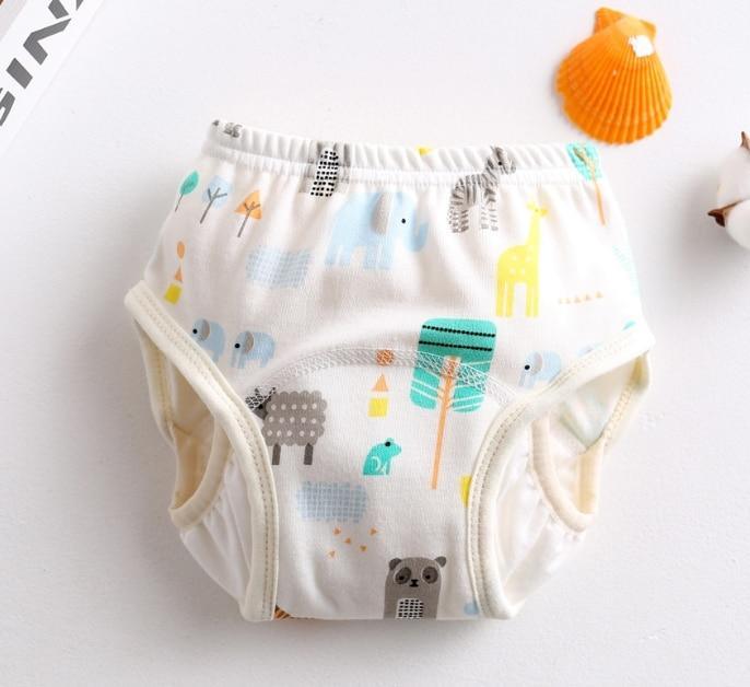 8-layer Pants Baby Diapers Reusable Training Pants Washable Cloth Diapers Waterproof Pants Nappies With Leak-proof Side