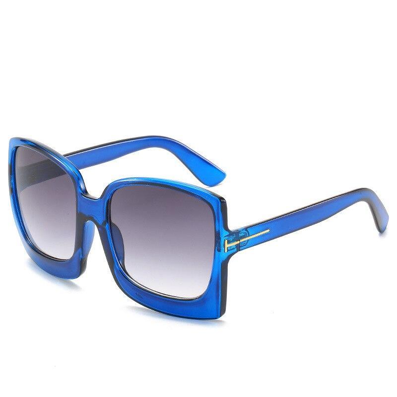 Fashion Oversized Women Square Big Frame Graduent Woman and Lady Sunglasses Brand Designer with UV400 Protection gafas de sol mujer