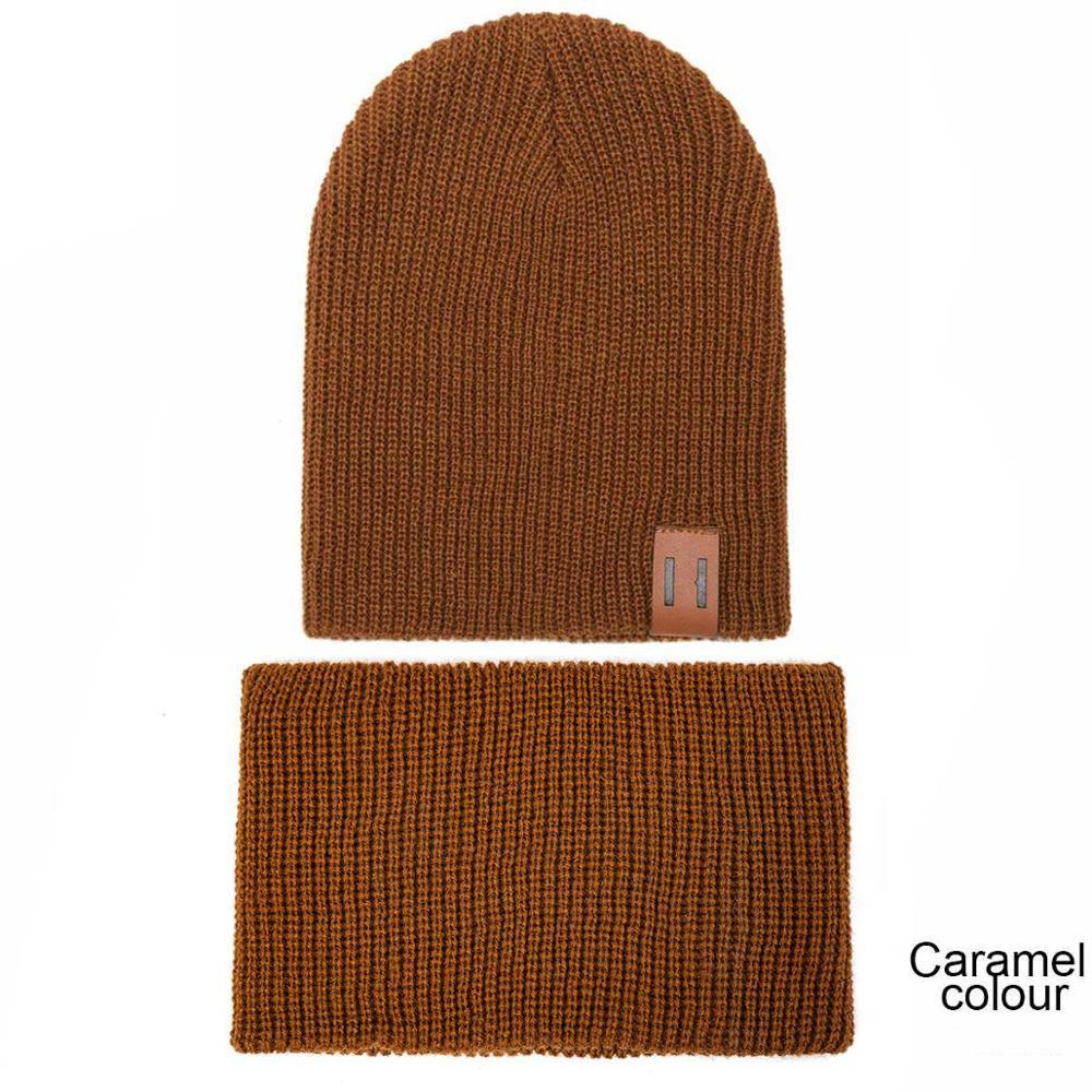 Modern Baby Set Hat Cap and Scrif And Snood Warm Hat Scarf Caps Scarves Knit Hats For Kids