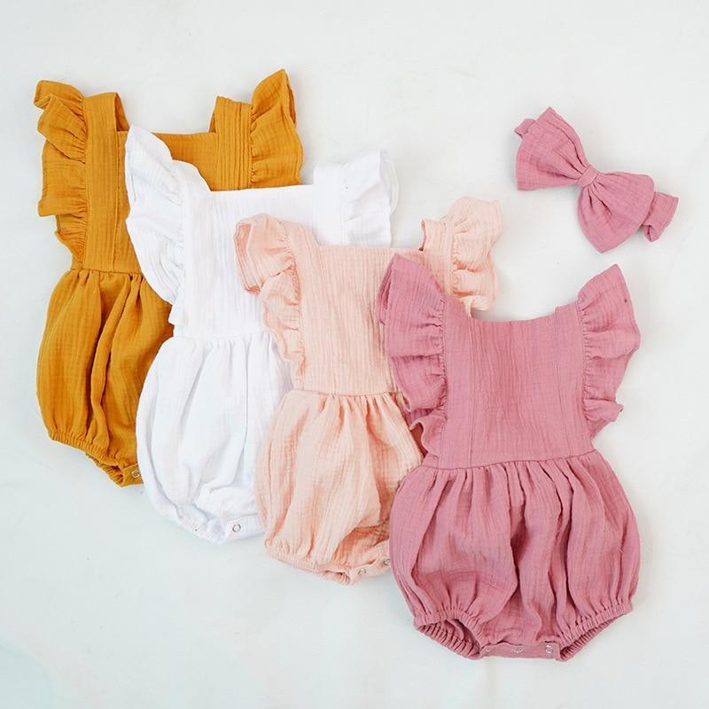 Newborn Bodysuits Baby Clothes Summer Bodysuit Cotton One-Piece Jumpsuit Soft In elegant Modern Style