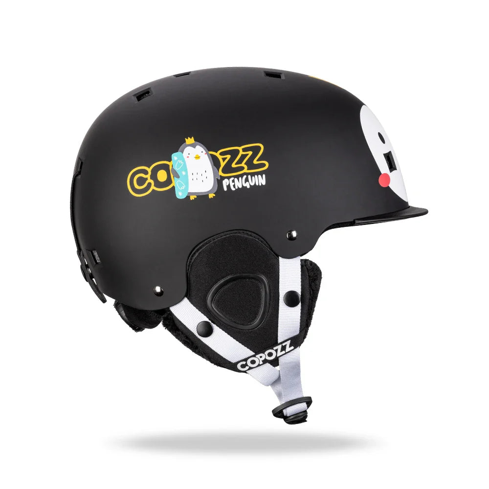 Kids Ski Helmet Cartoons Integrally Molded Safety