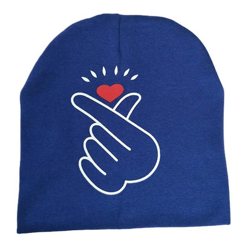 Modern Baby Hat Cute Ear Cotton Girls Cap Scarf Infant Hats Finger love Kids Boys Knitted Cap Winter hat I love mama/pap Cap