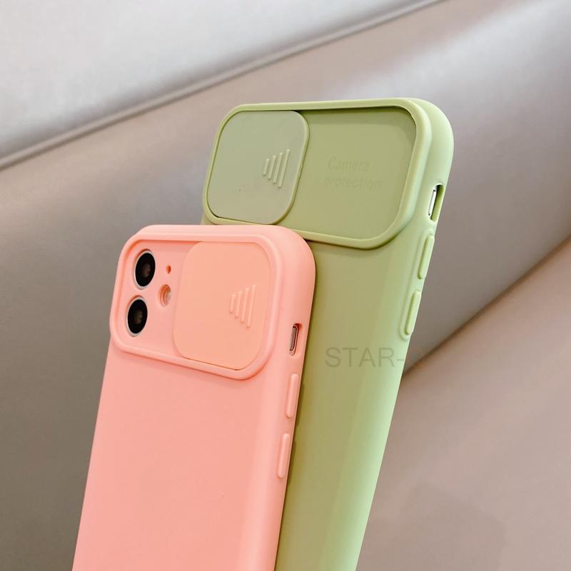 Modern Slide Camera Protector Phone Case On For Iphone 13 Pro 11 12 13pro Max Mini Iphone13 12pro Silicone Silicone Shockproof Phone Case Drop Protection Back Cover For Smartphone