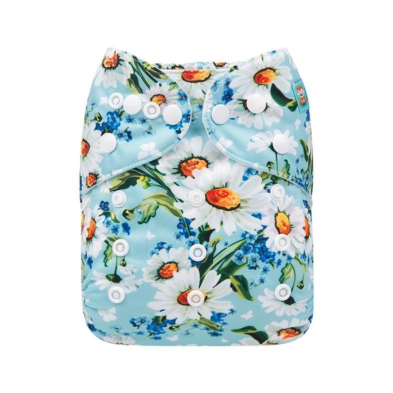 Baby One Size Fits All Reusable Baby Cloth Diaper with Microfiber Insert Diaper For Baby Boys and Baby Girls In Modern New Printed Design