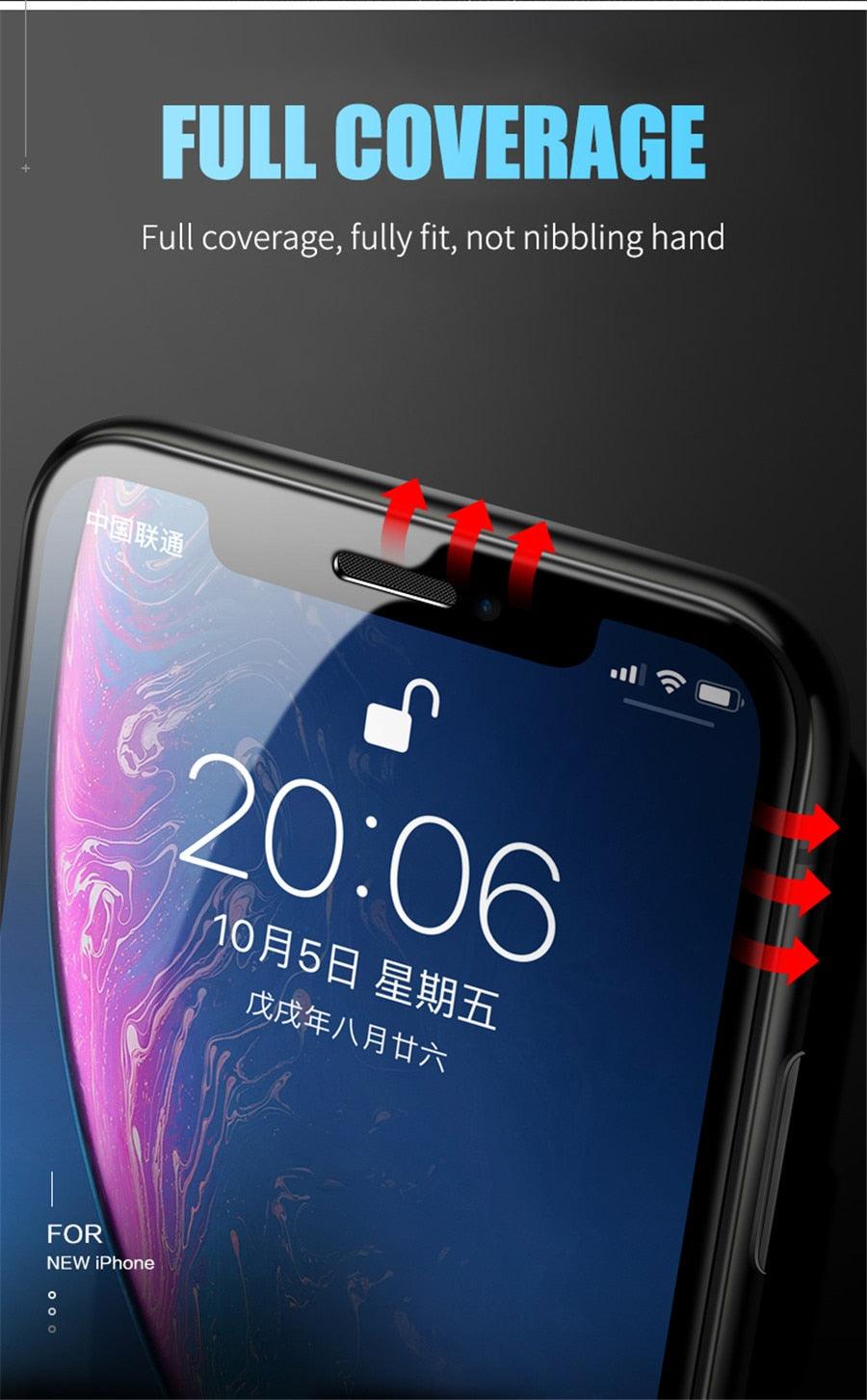 Full Cover Ceramics Screen Protector Explosion-proof Soft Film For iPhone 12 Mini 11 Pro XS Max XR X 8 7 6S Plus SE2 Soft Glass Tempered Glass Screen Protector Compatible iPhone