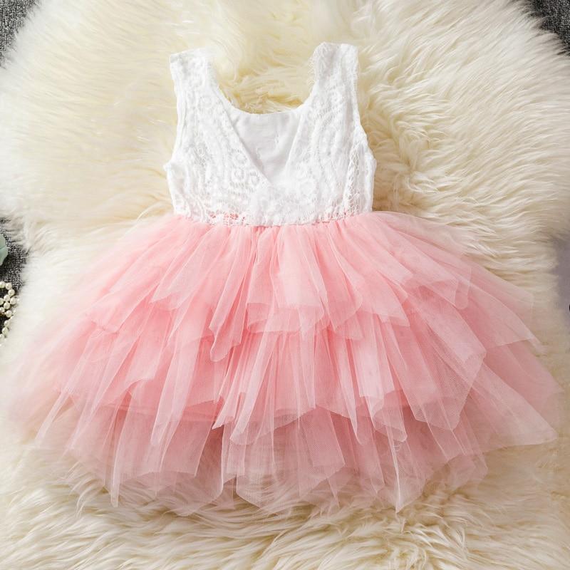 Luxury Toddler Girl Baby Clothing Dresses For 1 Year Birthday Christening Lace Girls Tulle Infant Party Cake Smash Outfit Dress for Girls 1-6 Years