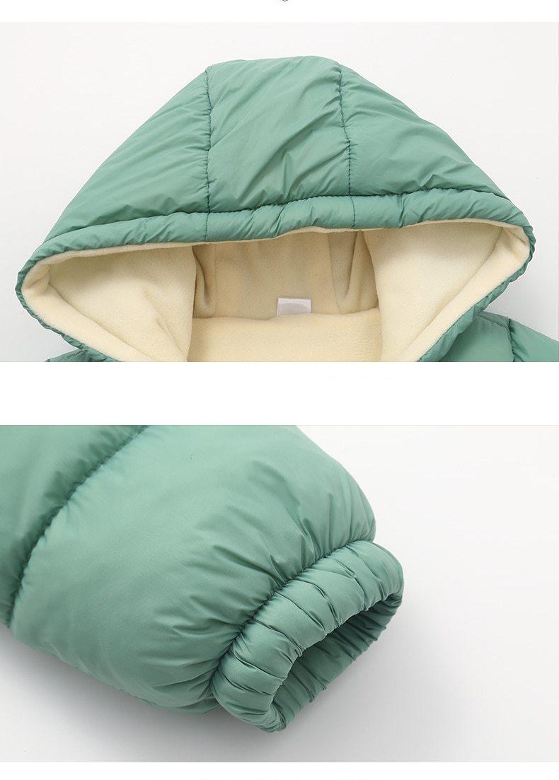 Infant Baby Hooded Warm Jackets For Baby Girls and Baby Boys For WInter In Modern New Luxury Shiny Design