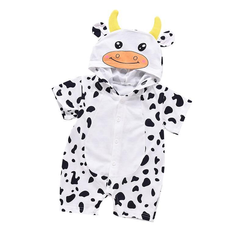Infant Jumpsuit Summer Romper Cartoon Animal Print Girl and Boy Cotton Suit Newborn Romper Design