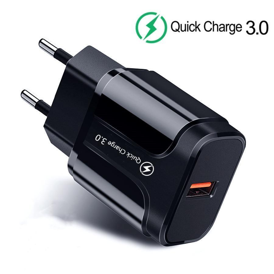 Portable 5V 3A Universal Charger USB Phone Chargers Quick Charge 3.0 Fast Charging
