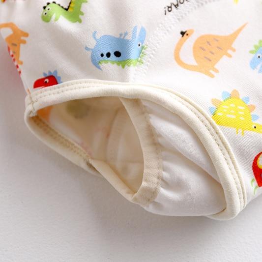8-layer Pants Baby Diapers Reusable Training Pants Washable Cloth Diapers Waterproof Pants Nappies With Leak-proof Side