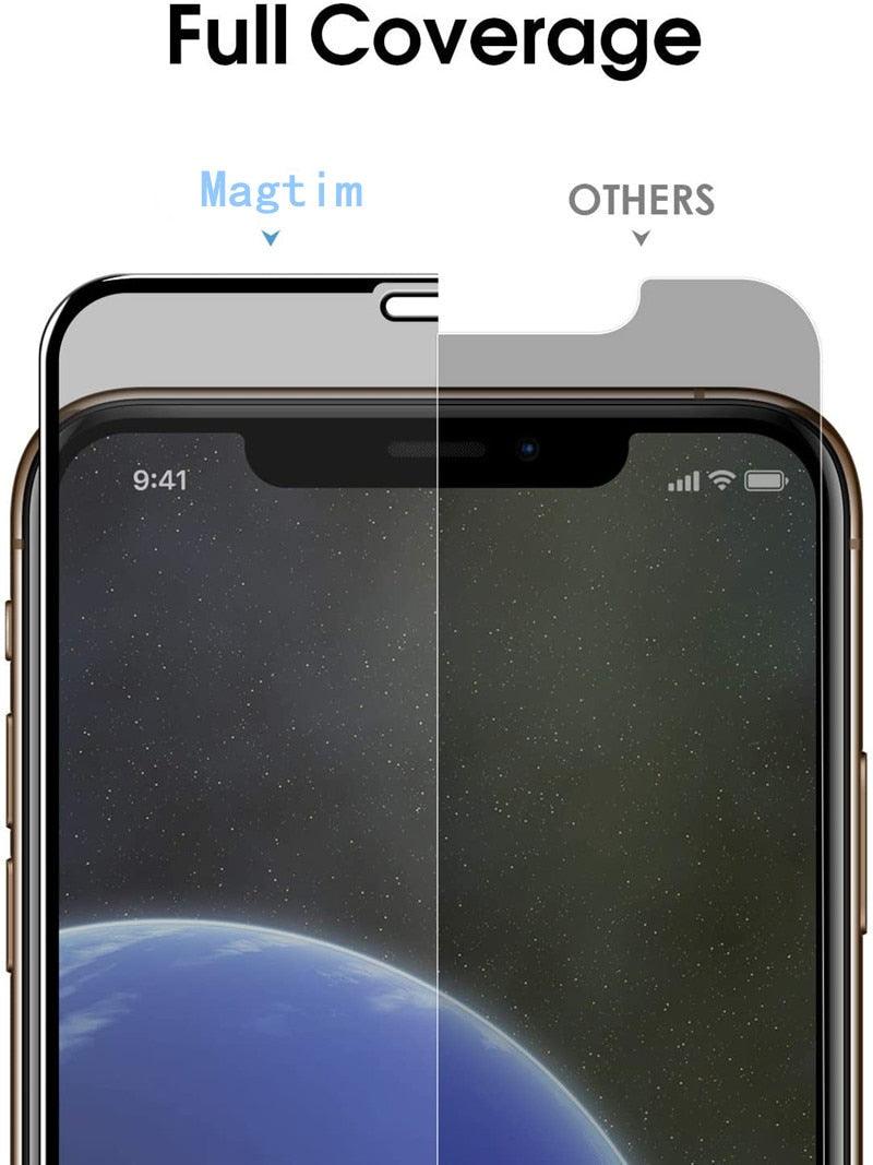 3Pcs Full Cover Black Edge Anti-spy Tempered Glass Private Screen Protector For iPhone 14 13 12 11 Pro MAX X XS Max XR 7 8 Plus Tempered Glass Full Glue Edge to Edge scratchproof Guard Screen Guard for iPhone