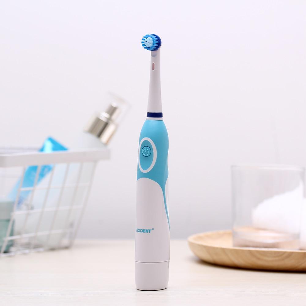 Modern Rotation Proffesional Electric Toothbrush with 4 & 8 Replacement Heads Deep Clean Battery Operated Tooth Brush Teeth Whitening Teethbrush For Adults