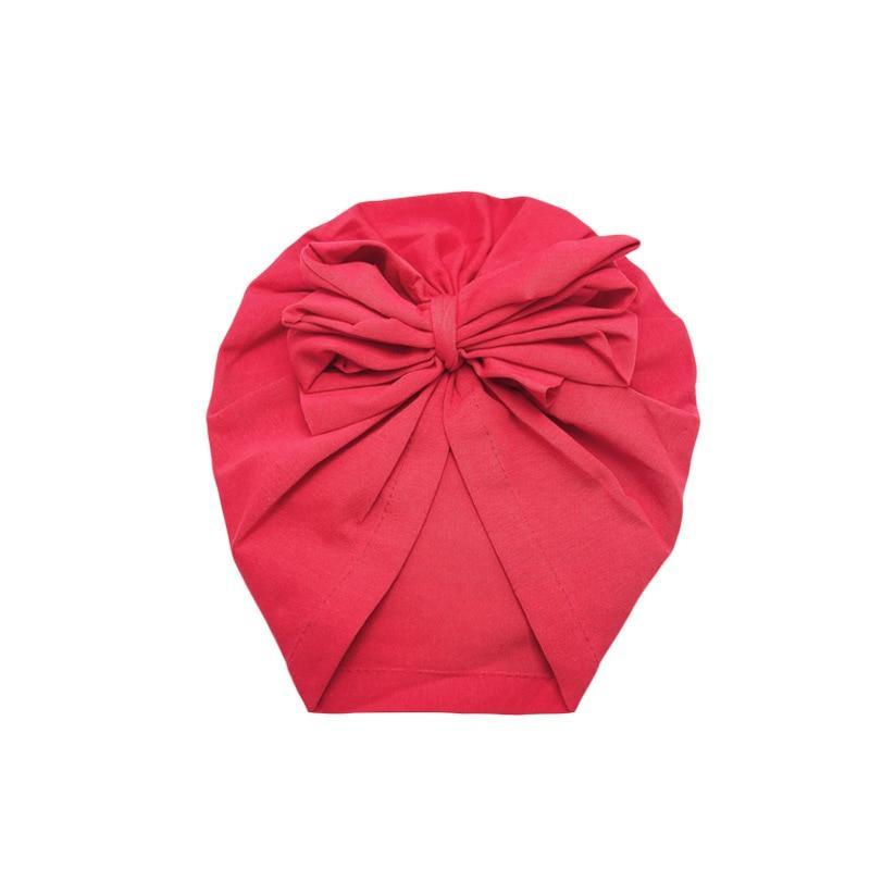 Luxury Modern Baby Headband Hat Bowknot Print Cotton Stretchy Turban Headband Infant Head Wrap Beanie Hat For Babies and Kids