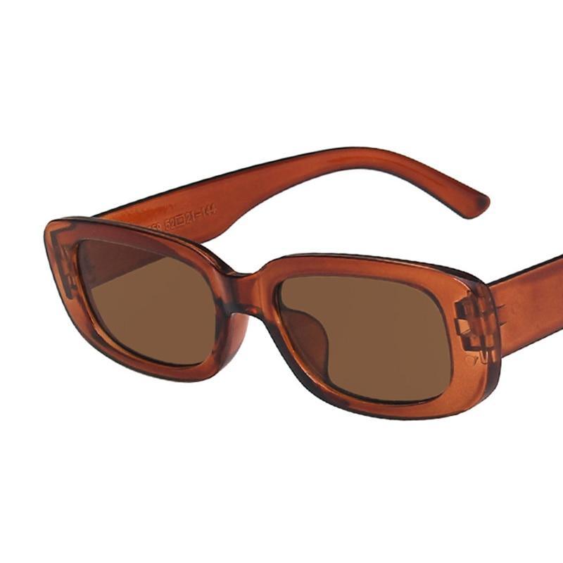 Vintage Retro Small Rectangle Sunglasses Women Brand Designer Square Sunglasses Shades Female UV400