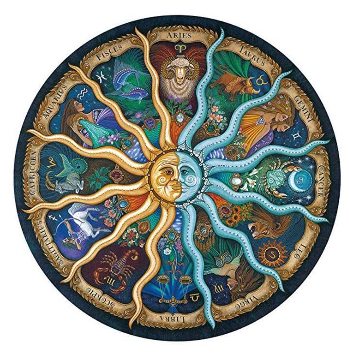 1000PCS/SETColorful Rainbow Round Geometrical Photo Planet Puzzle Adult Kids Educational Toy Puzzle