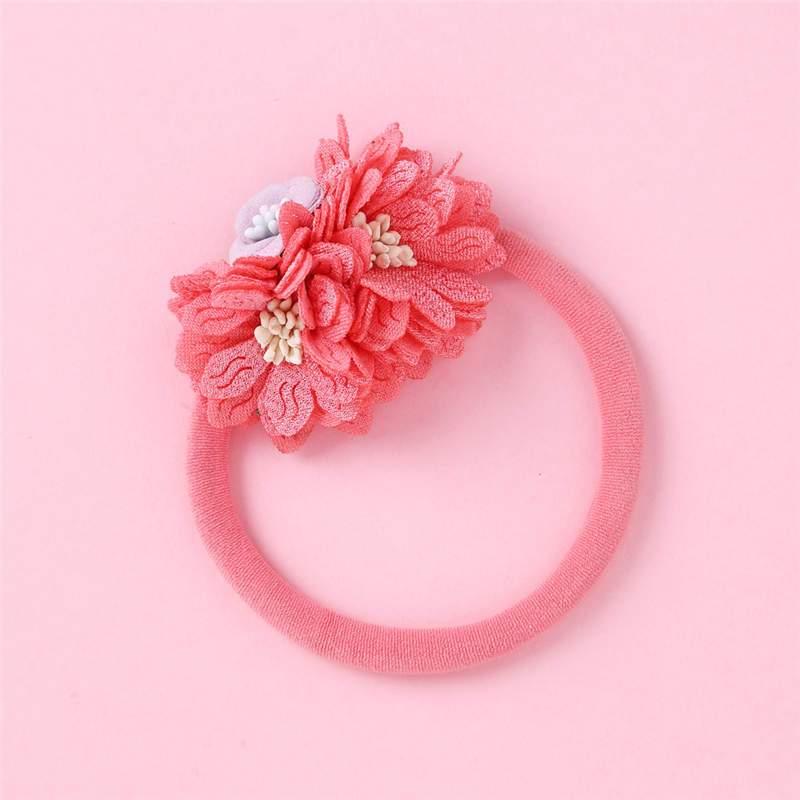 ILuxury Handmade Infant Child Hair Band Three-dimensional Alloy Rhinestone Crown Headdress Elastic Headband Turban For Baby Girls