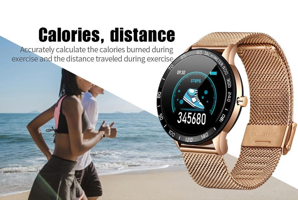 Modern Luxury New Smart Watch For Men and Women LED Color Screen And With Heart Rate Blood Pressure Tracker With Multi-Function Mode Sport Smartwatch fitness Tracker
