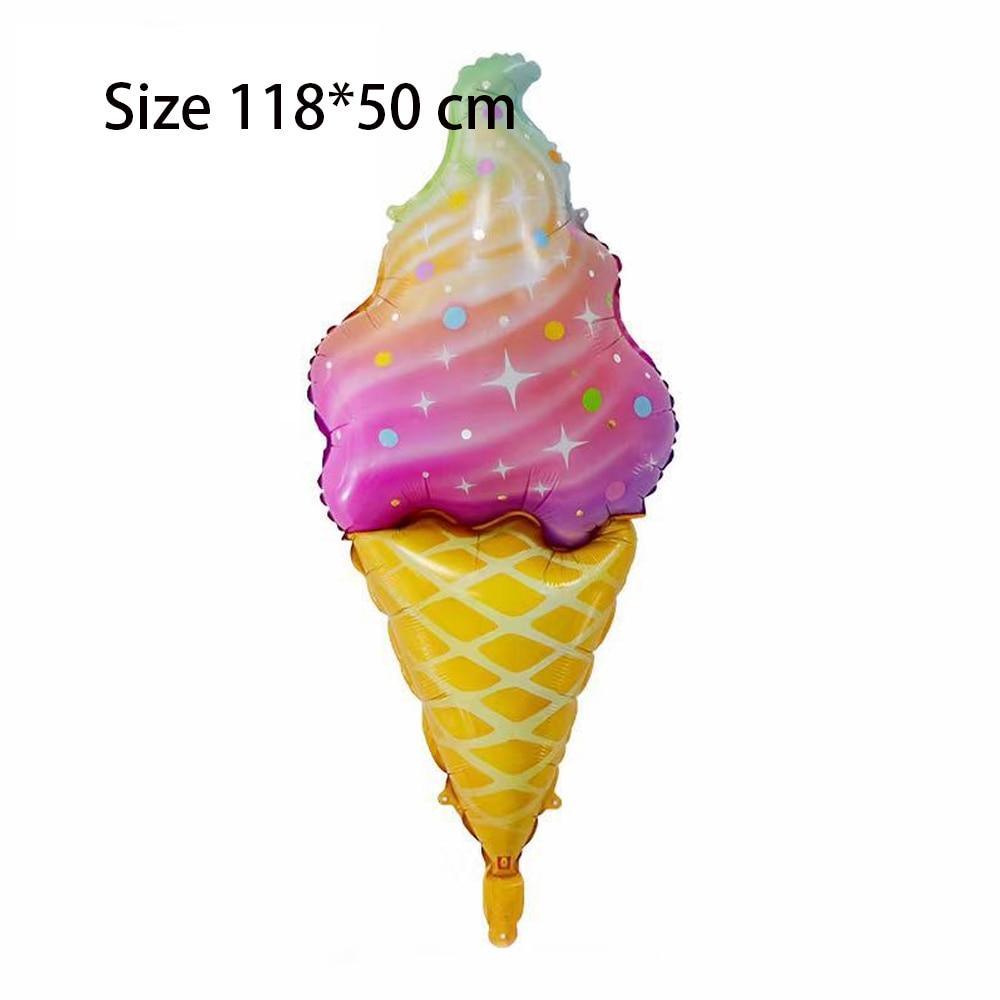 Big Heart Luxury Decorations Ballons and Donuts Lip Stick Ice Cream and Rainbow Style Balloons For Kids Baby and Birthday Decorations Inflatable Helium
